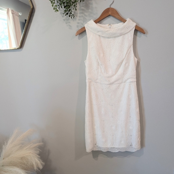 Trina Turk White Textured Mini Dress Size 2 - Picture 2 of 10